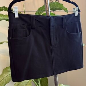 Alice and Olivia Black Micro Mini Skirt